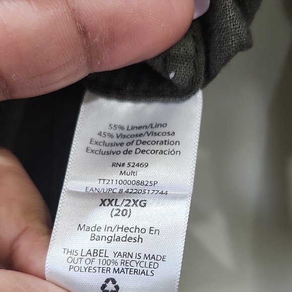 Time and Tru Women's Green Camouflage Field Jacket - Picture 4 of 5